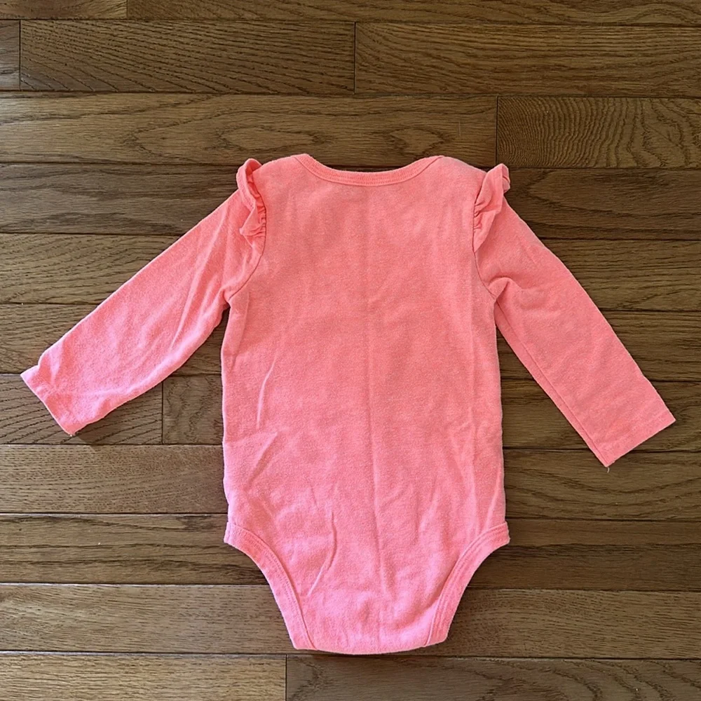 👶🏻 Carter’s Gerber Cat & Jack Onesies 12 months white pink bundle lot baby euc
